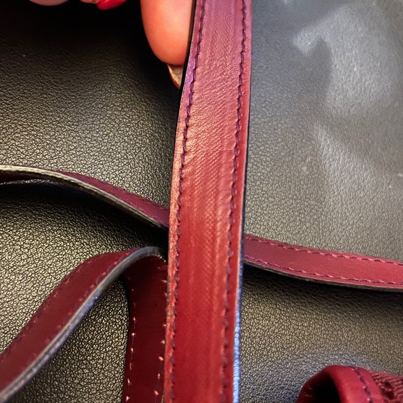 Gorgeous Burgundy Red Celine Crossbody - Picture 8 of 16
